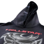 Hellstar Airbrushed Skull Hoodie (Black)