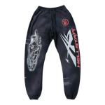 Hellstar Airbrushed Skull Sweatpants Black