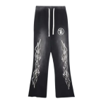 Hellstar Flame Flare Sweatpants Black