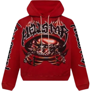 Hellstar Halloween Skeleton Red Hoodie