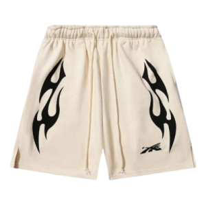 Hellstar Sports Flame Biege Shorts