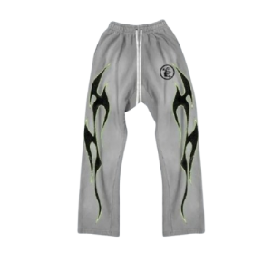 Hellstar Studios Flame Sweatpants Grey