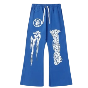 Hellstar Studios Records Yoga Sweatpants Blue