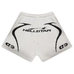 Hellstar White and Black Shorts